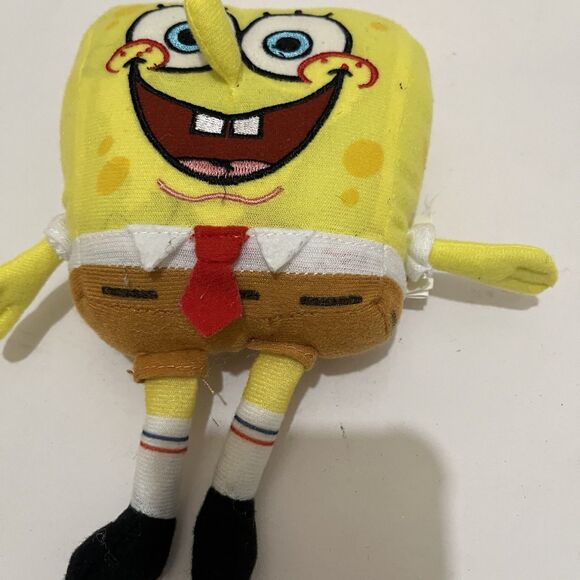 Nickelodeon Spongebob Squarepants Yellow 7" Plush Stuffed Toy Doll - Picture 5 of 7